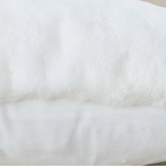 Elegant Black Faux  Chinchilla Fur Pillow - Picture 3 of 5